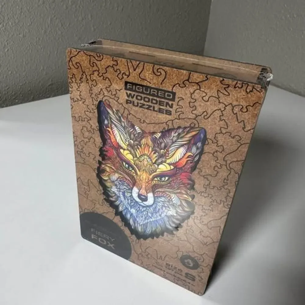 Unidragon Figured Wooden Puzzle Fiery Fox Size S